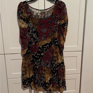 BCBGeneration BoHo Floral 3/4 Sleeve Dress